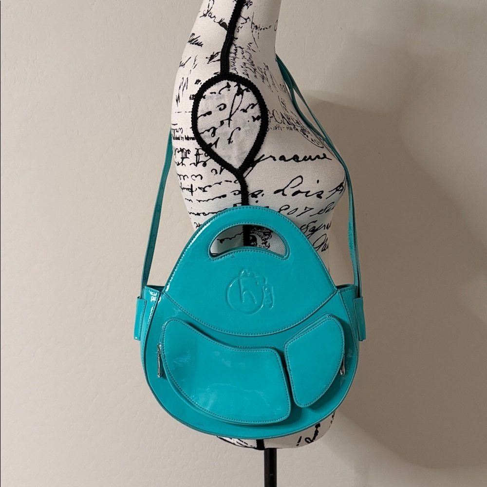 Homage Year Bright Blue Abundant Ova Manifestation Crossbody Bag